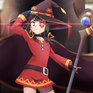 Anime Character Illustration - Megumin from Konosuba